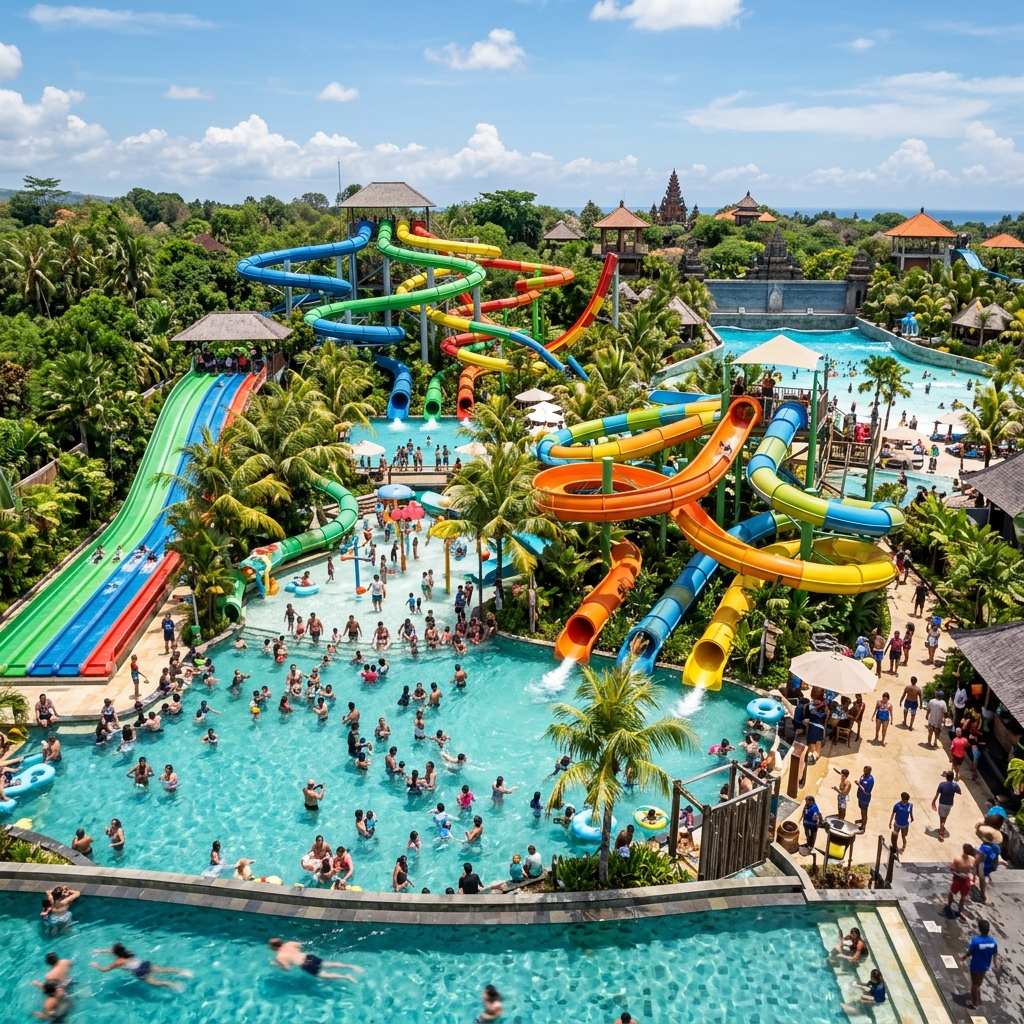 Bermain Air di Waterbom Bali foto 2